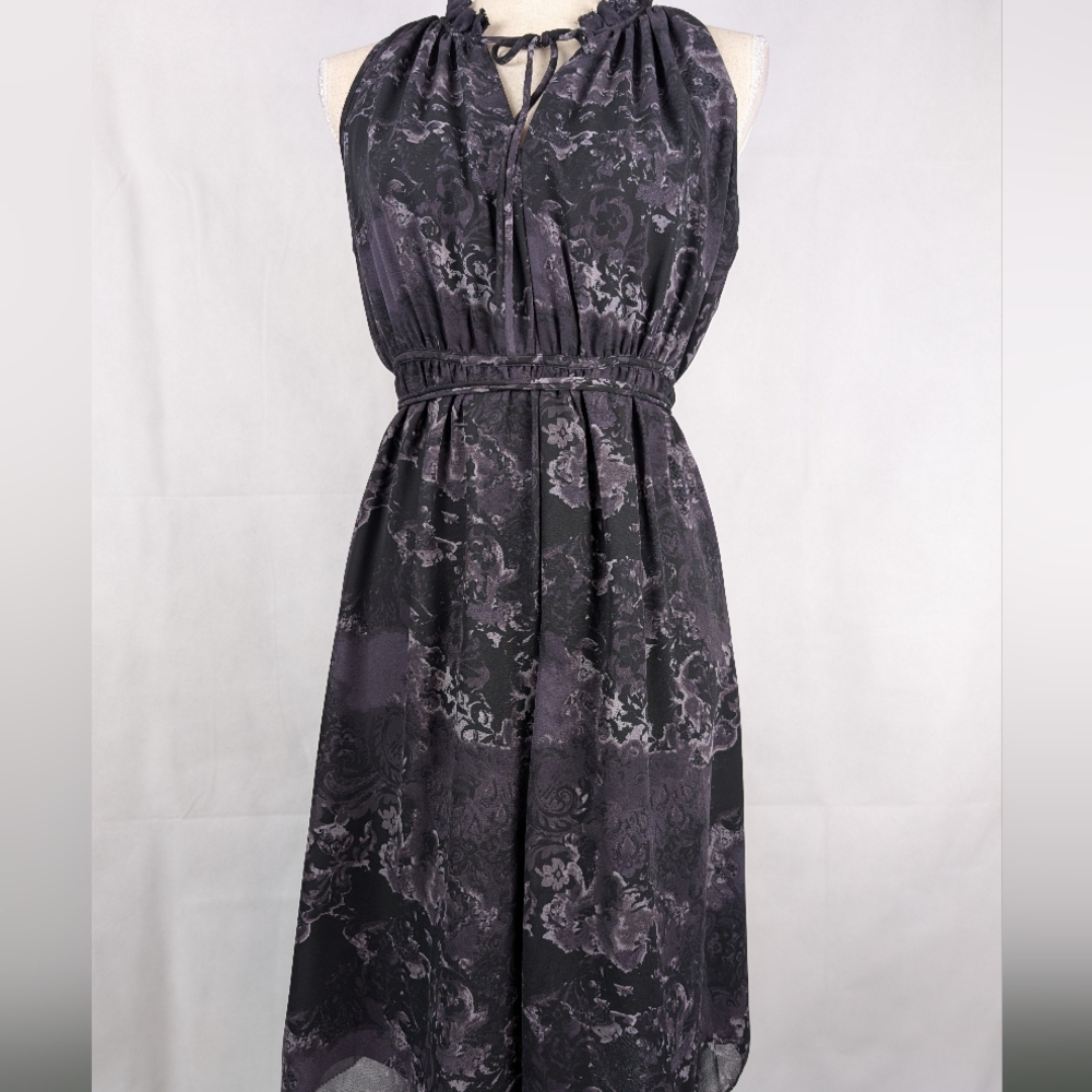 Converse One Star Dress Floral Print Pullover Tie Waist Size Medium